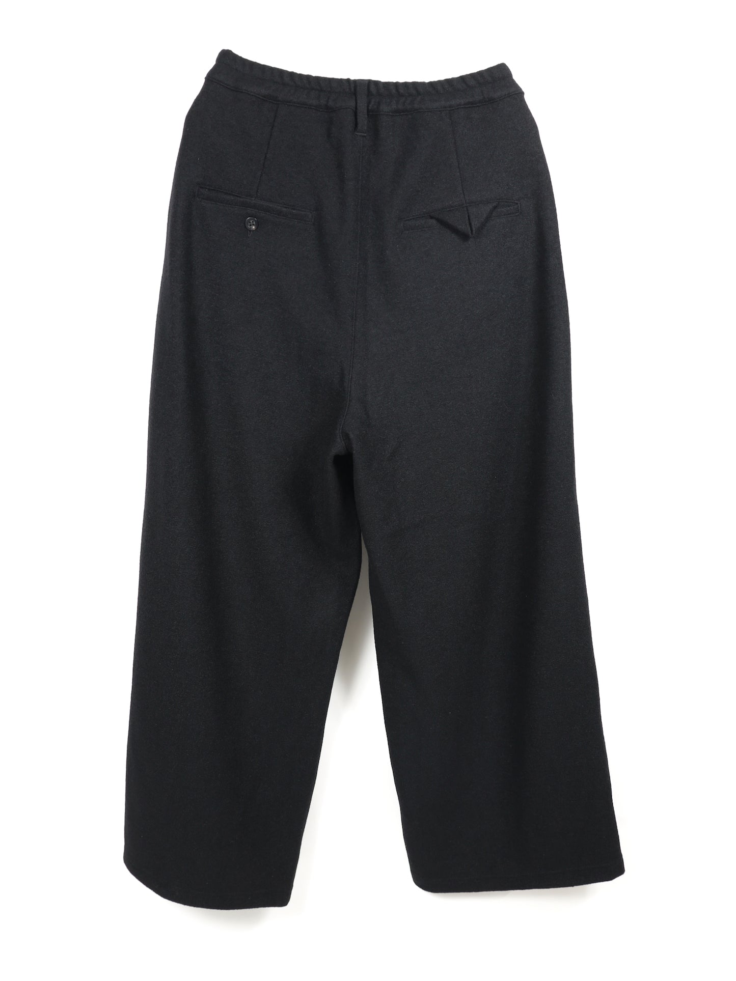 WOOL WIDE EASY TUCK SLACKS