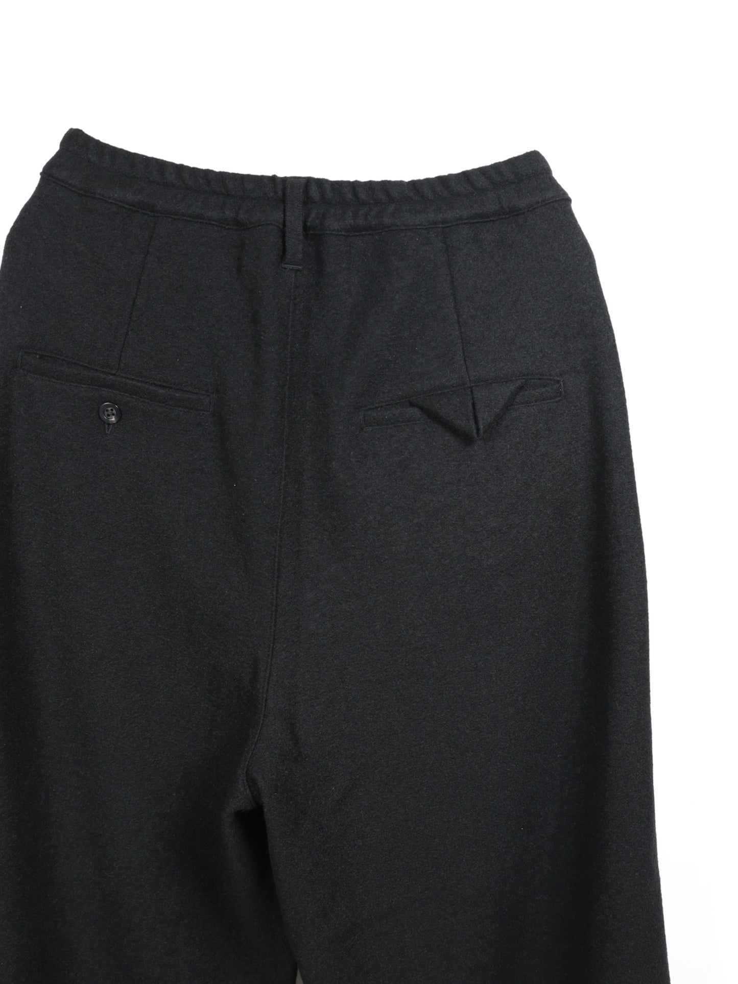 WOOL WIDE EASY TUCK SLACKS