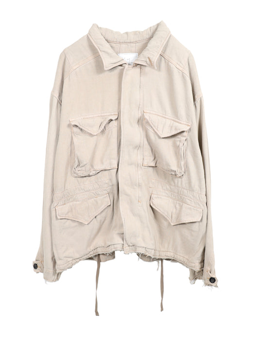 SILK SUEDE FIELD JACKET