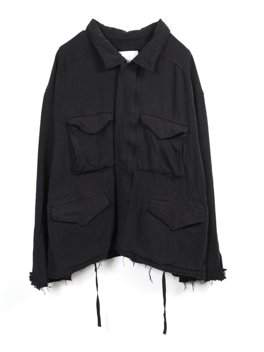 SILK SUEDE FIELD JACKET