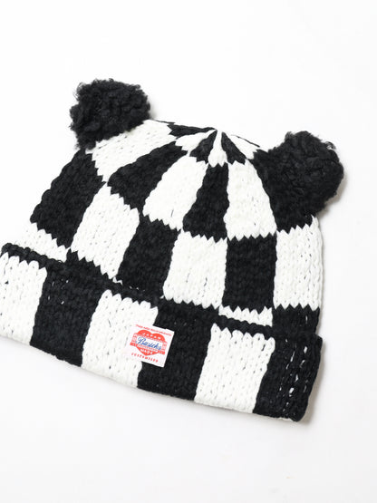 Checkered Flag Bear Beanie