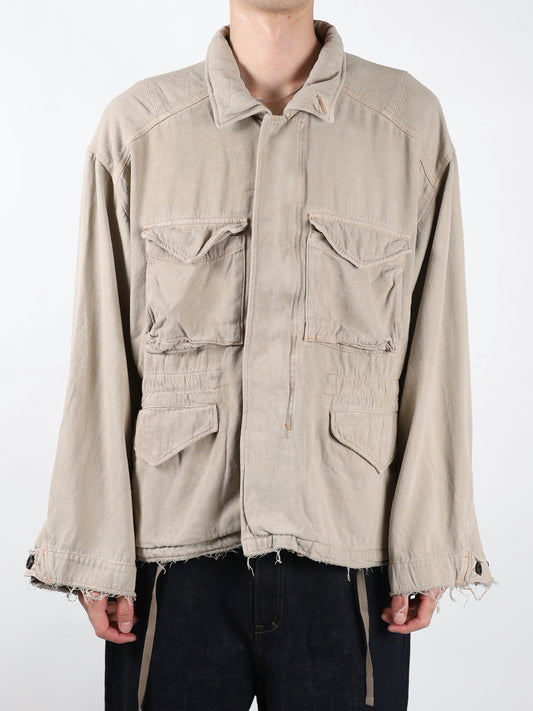 SILK SUEDE FIELD JACKET