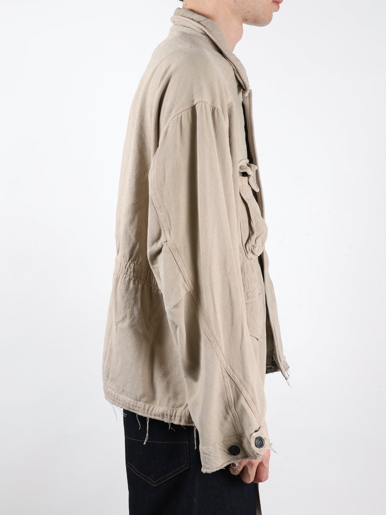 ANCELLM　SILK SUEDE FIELD JACKET