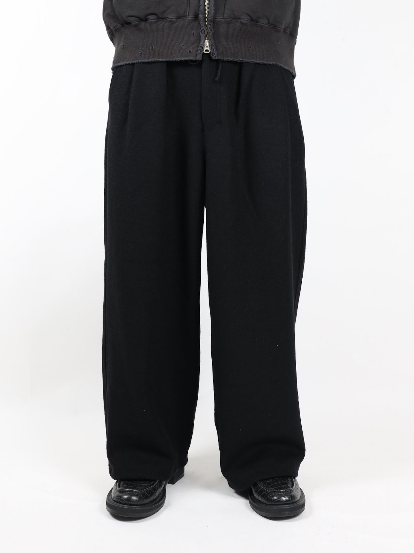 ANCELLM　WOOL WIDE EASY TUCK SLACKS