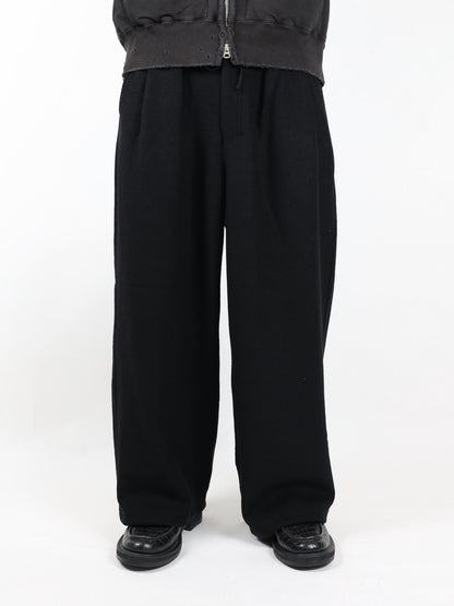 ANCELLM　WOOL WIDE EASY TUCK SLACKS