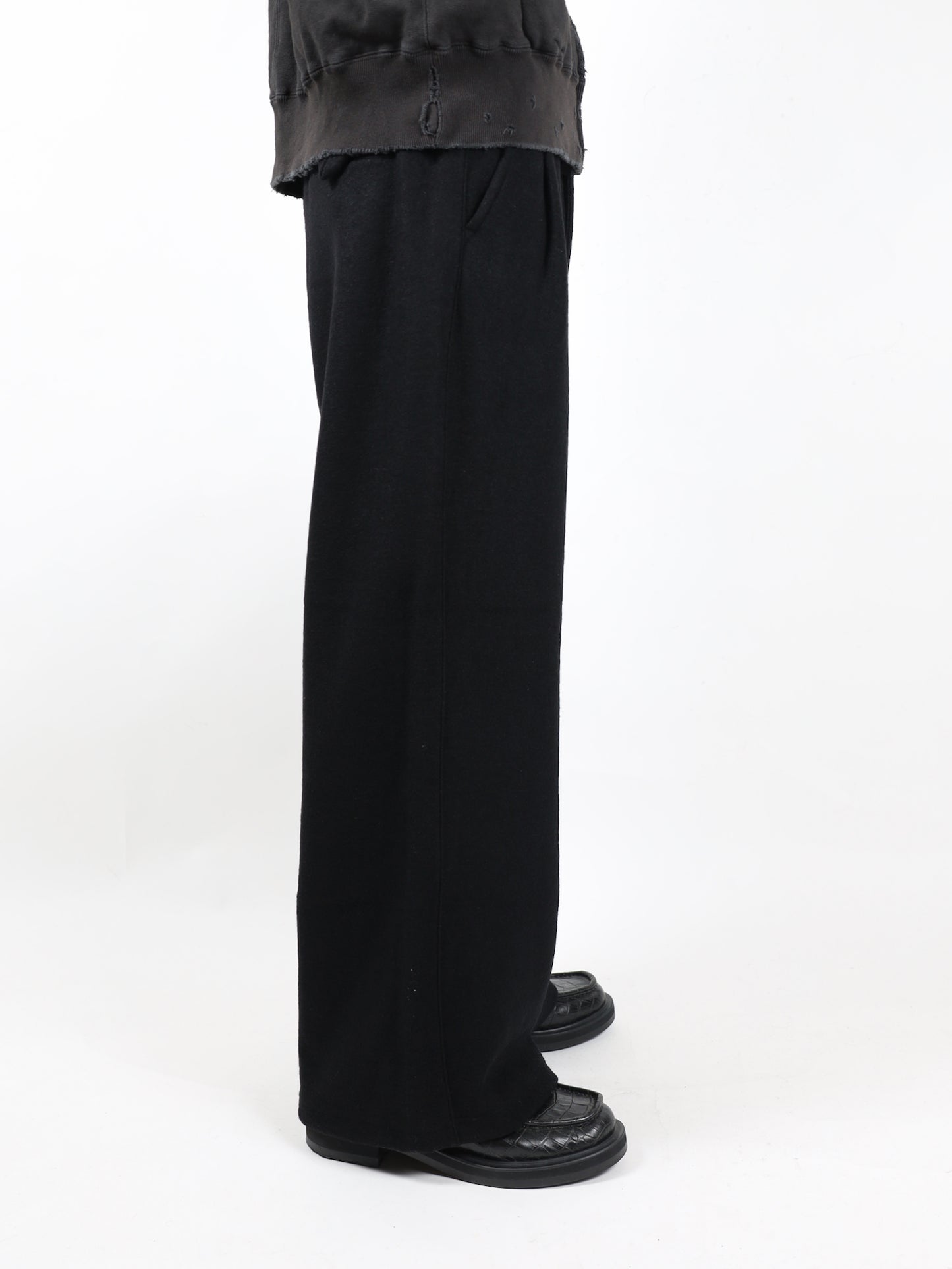 ANCELLM　WOOL WIDE EASY TUCK SLACKS