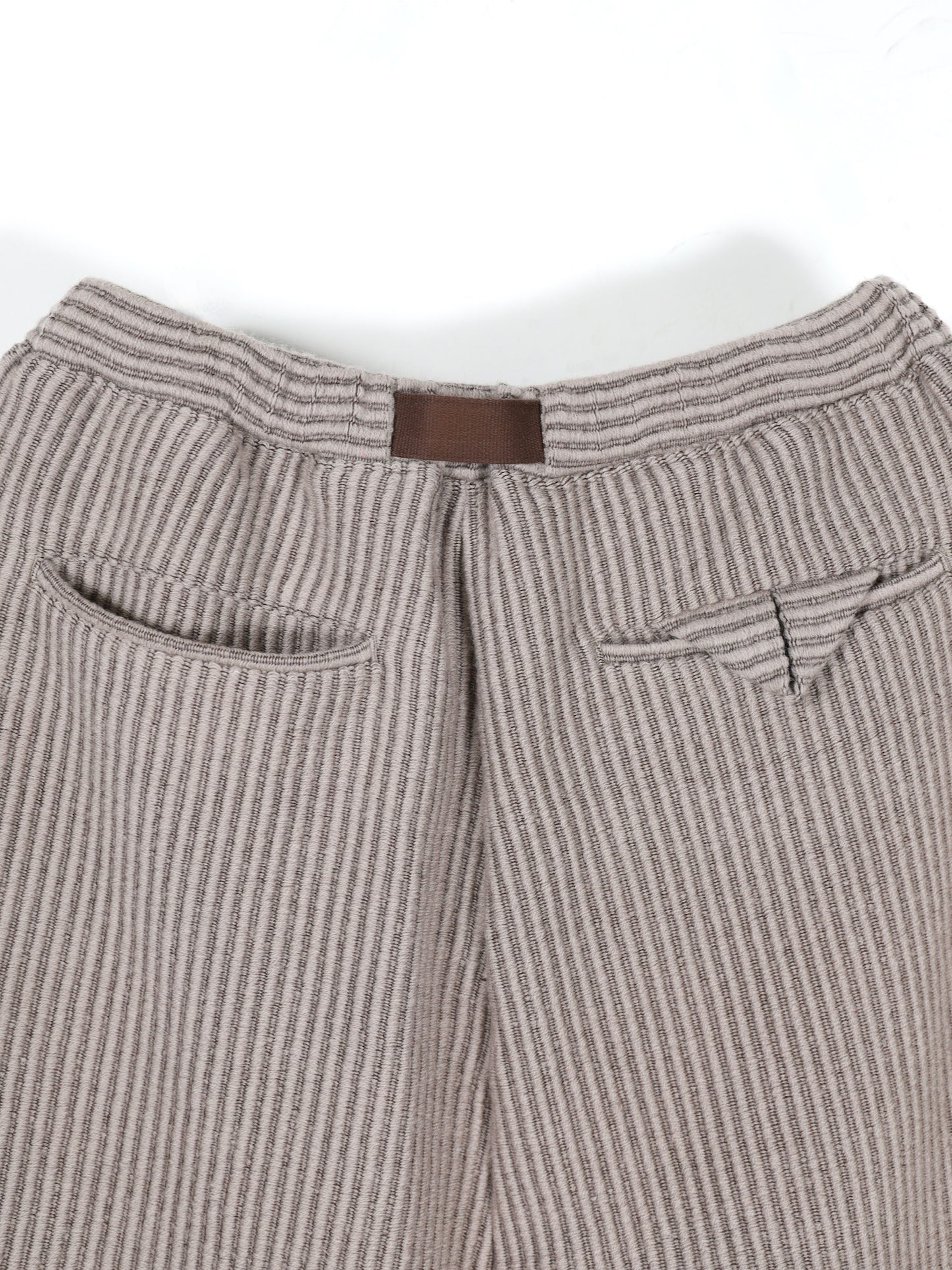 WOOLCORD BELTLESS SLACKS