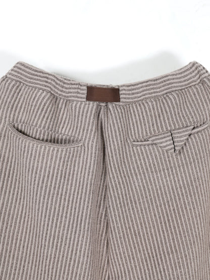 WOOLCORD BELTLESS SLACKS