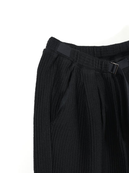 WOOLCORD BELTLESS SLACKS