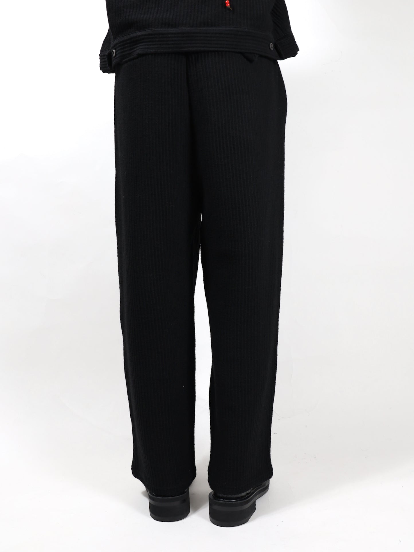WOOLCORD BELTLESS SLACKS