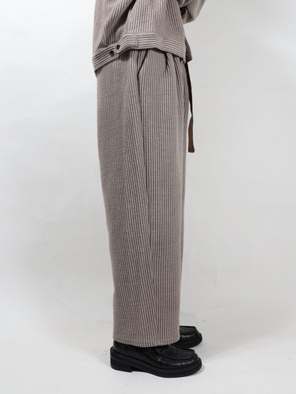 WOOLCORD BELTLESS SLACKS