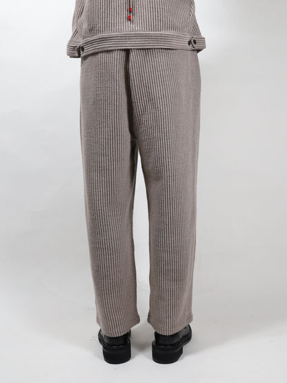 WOOLCORD BELTLESS SLACKS