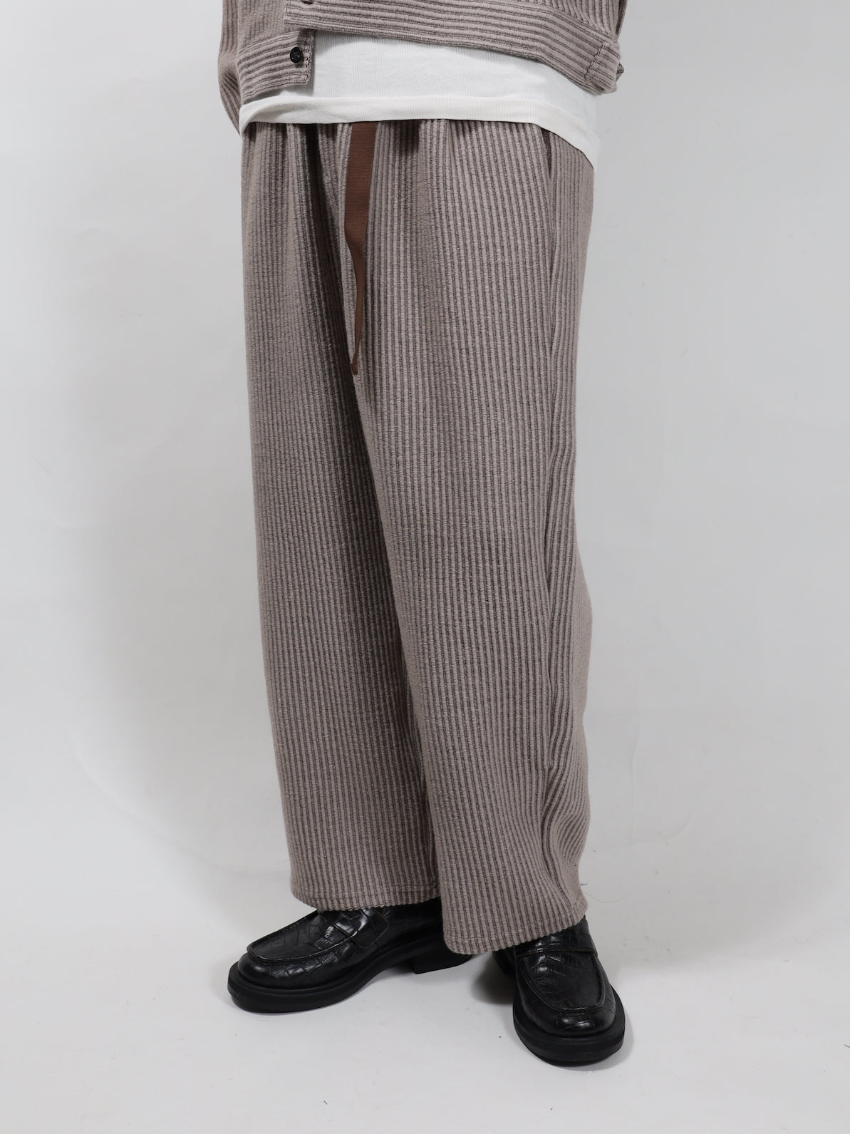 WOOLCORD BELTLESS SLACKS