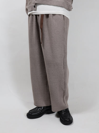 WOOLCORD BELTLESS SLACKS