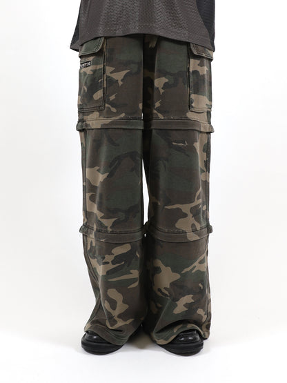 BASICKS × F.M.C.D 3WAY CAMO LARGE FIT TROUSER