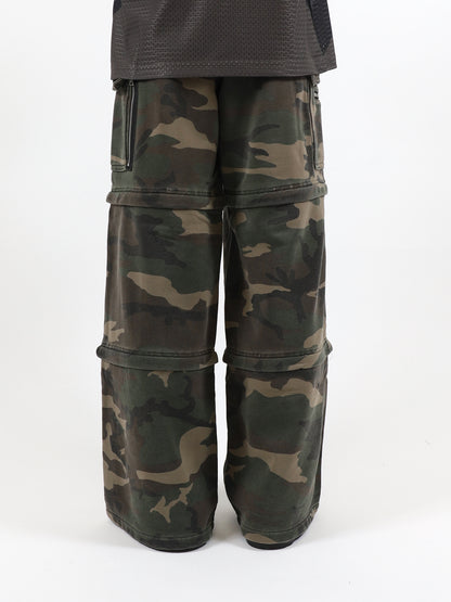 BASICKS × F.M.C.D 3WAY CAMO LARGE FIT TROUSER