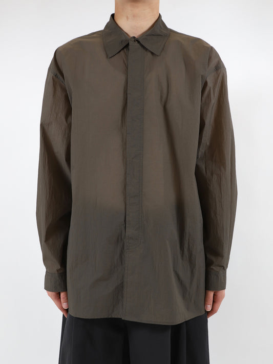 SHEER NYLON OVERSIZED SHIRTS