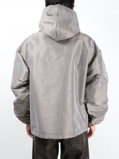 Masked Check Anorak