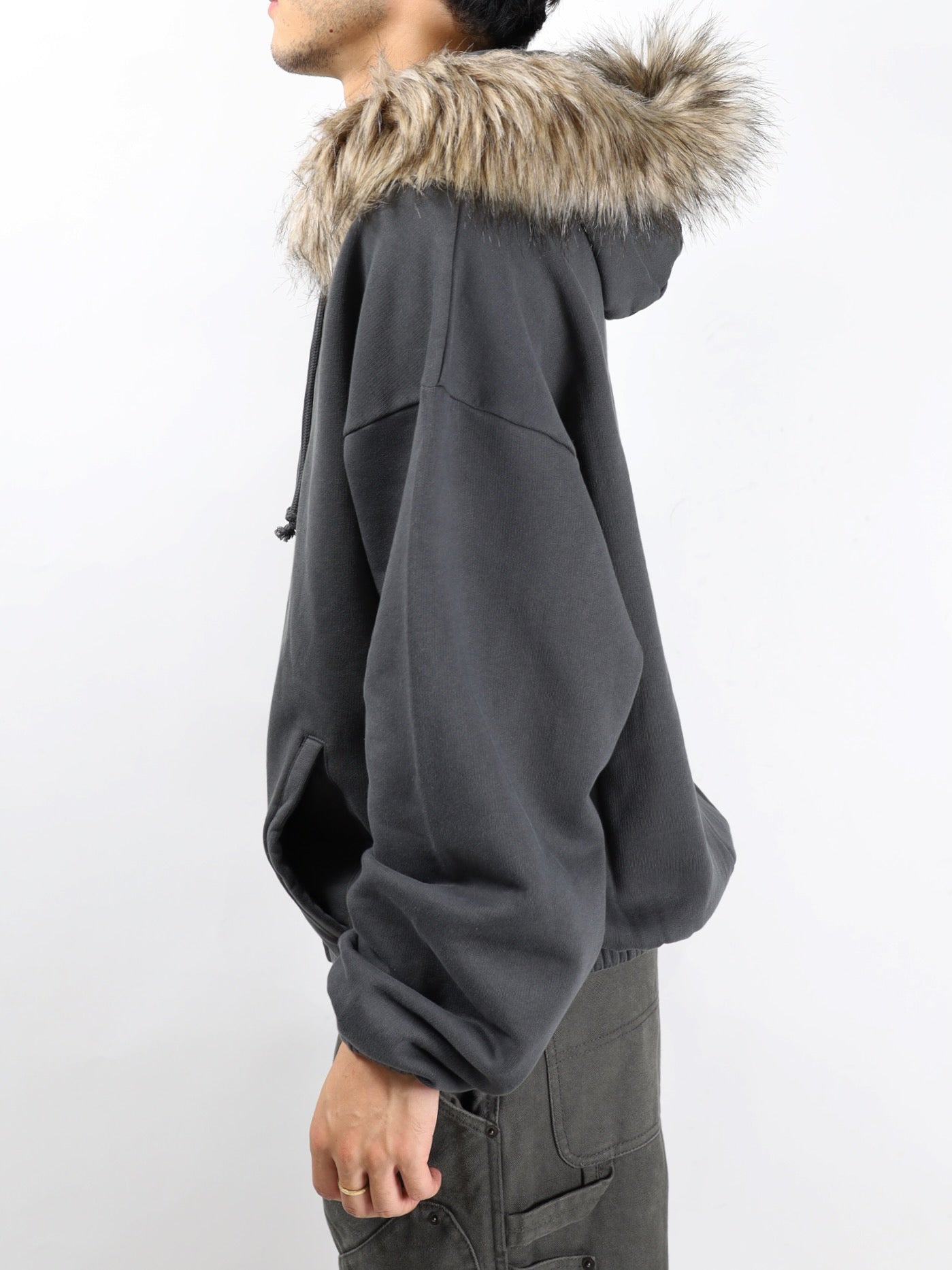 Fur Masked Hoodie