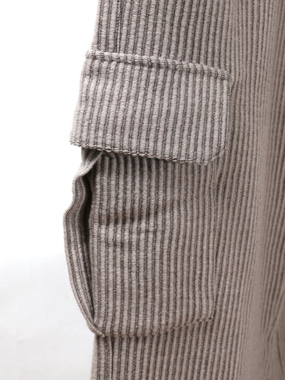 WOOL CORDUROY CARGO SLACKS