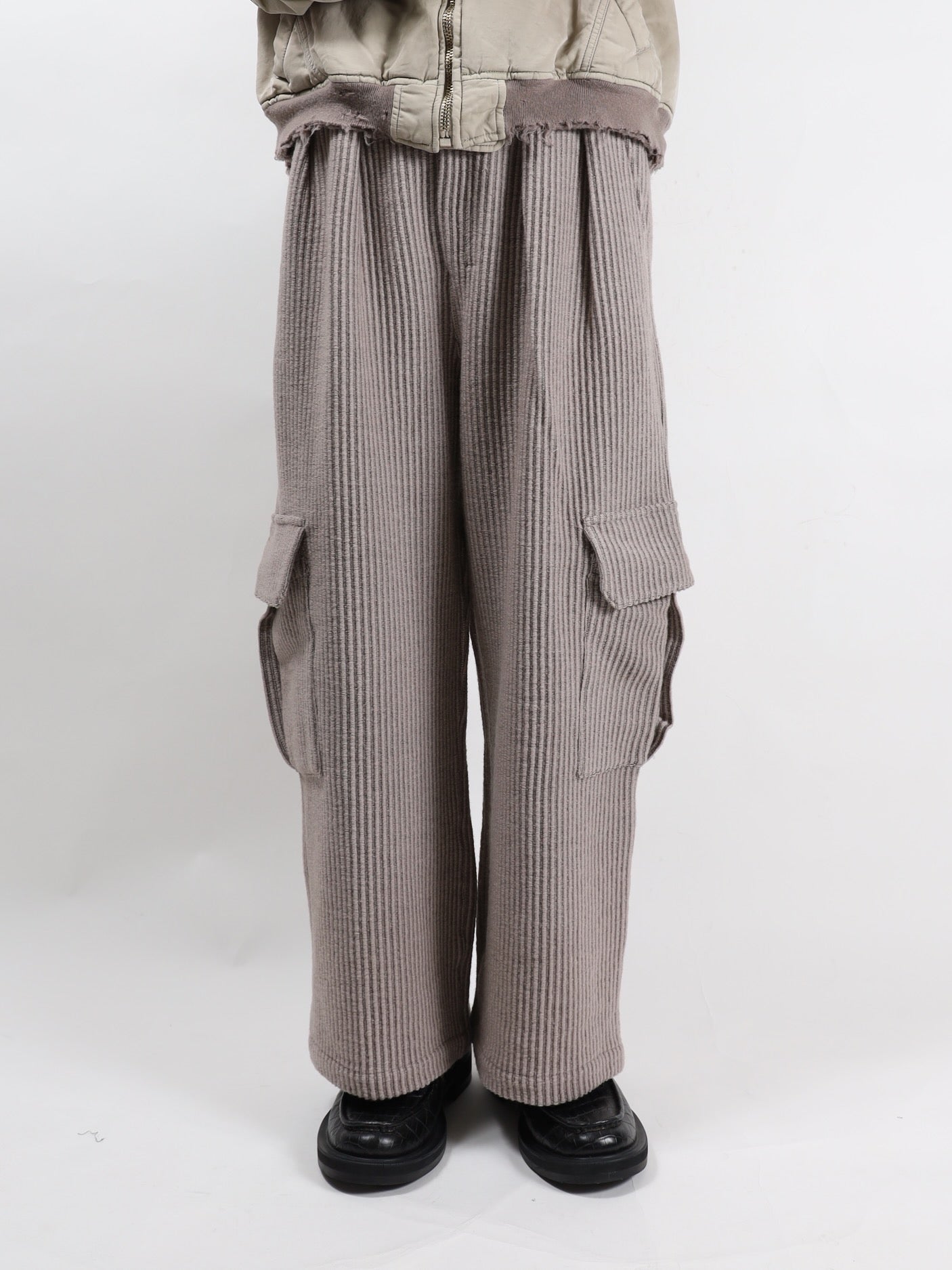 WOOL CORDUROY CARGO SLACKS