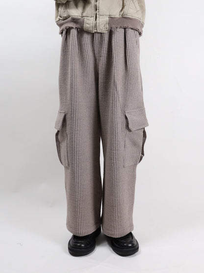 WOOL CORDUROY CARGO SLACKS