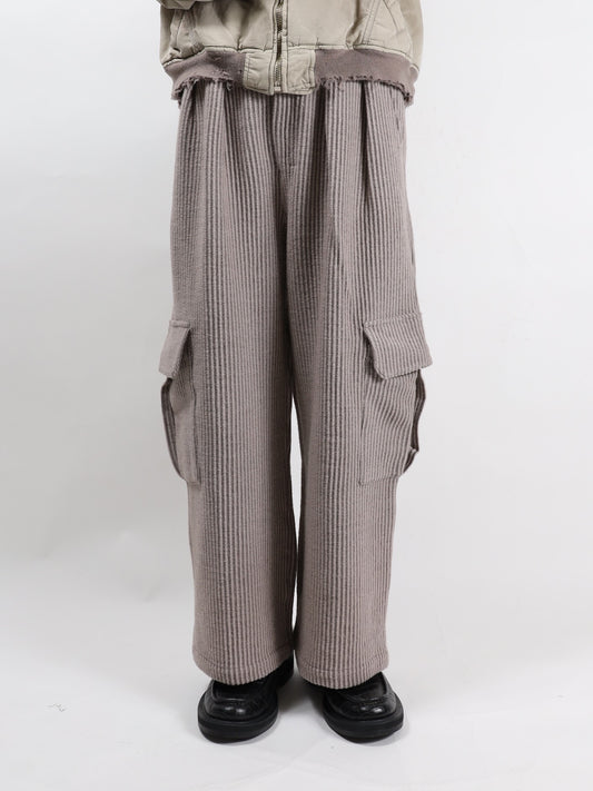 WOOL CORDUROY CARGO SLACKS