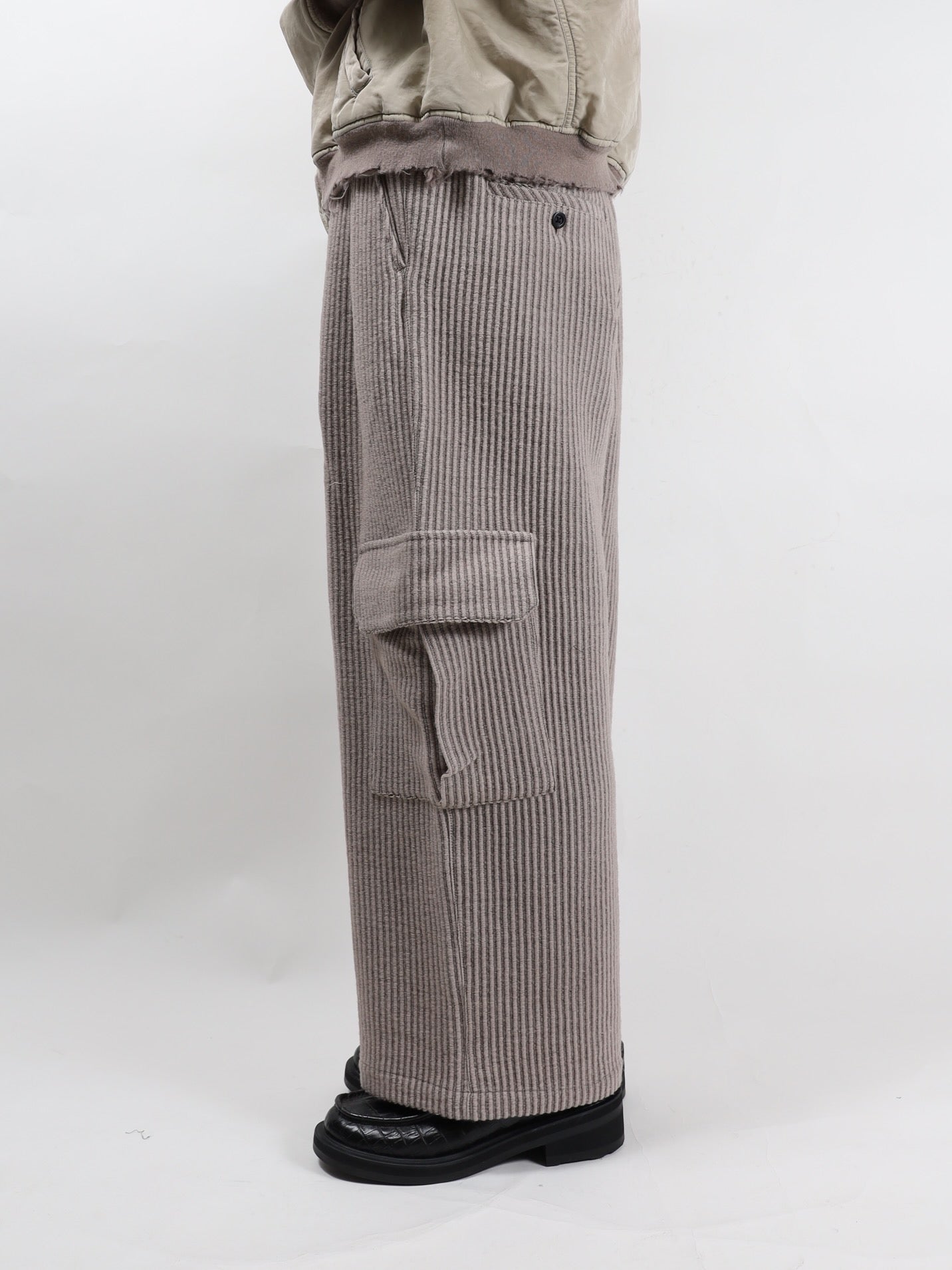 WOOL CORDUROY CARGO SLACKS