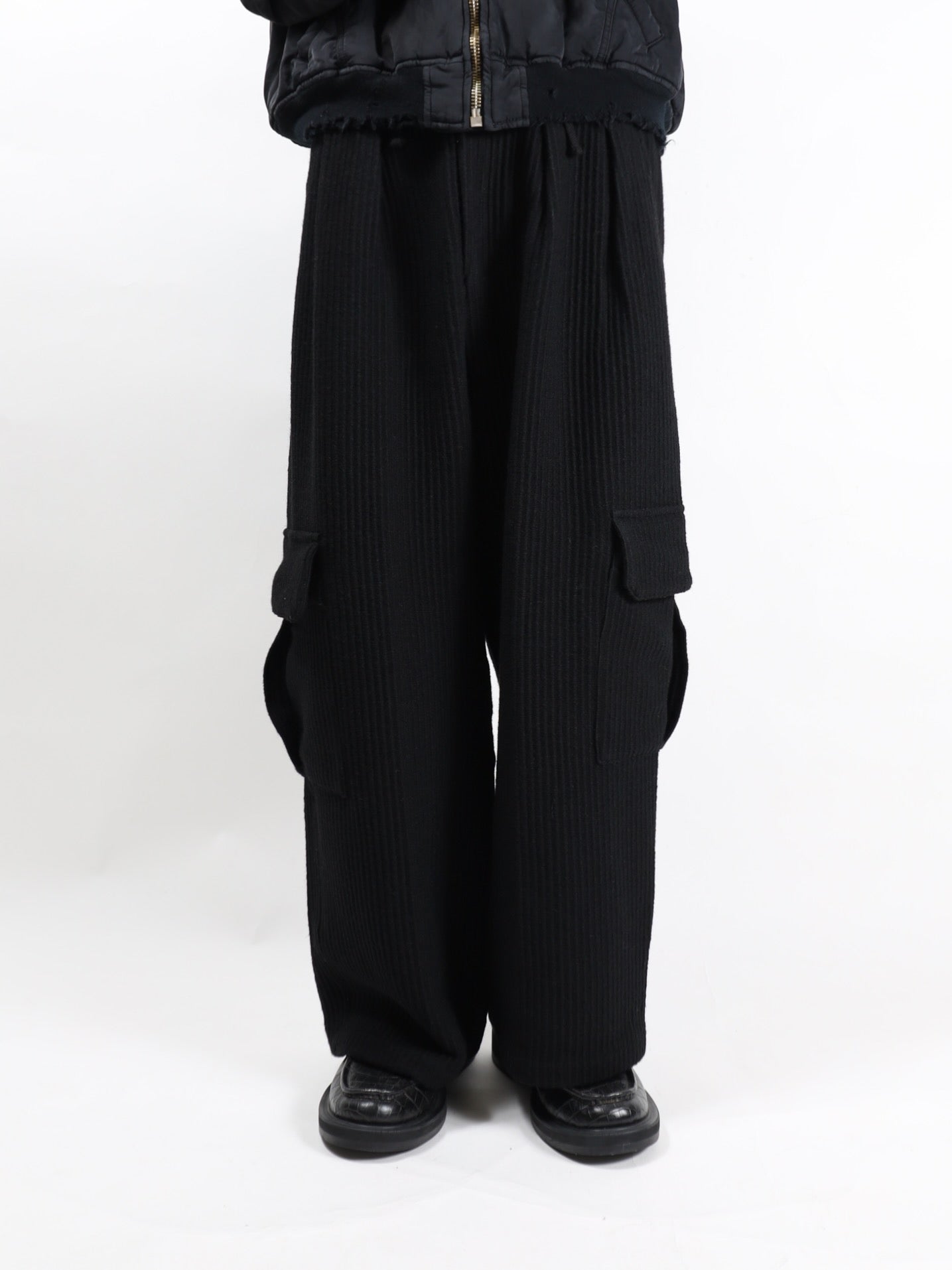 WOOL CORDUROY CARGO SLACKS