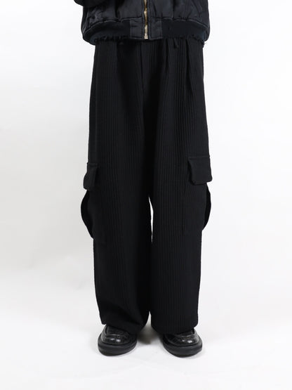 WOOL CORDUROY CARGO SLACKS
