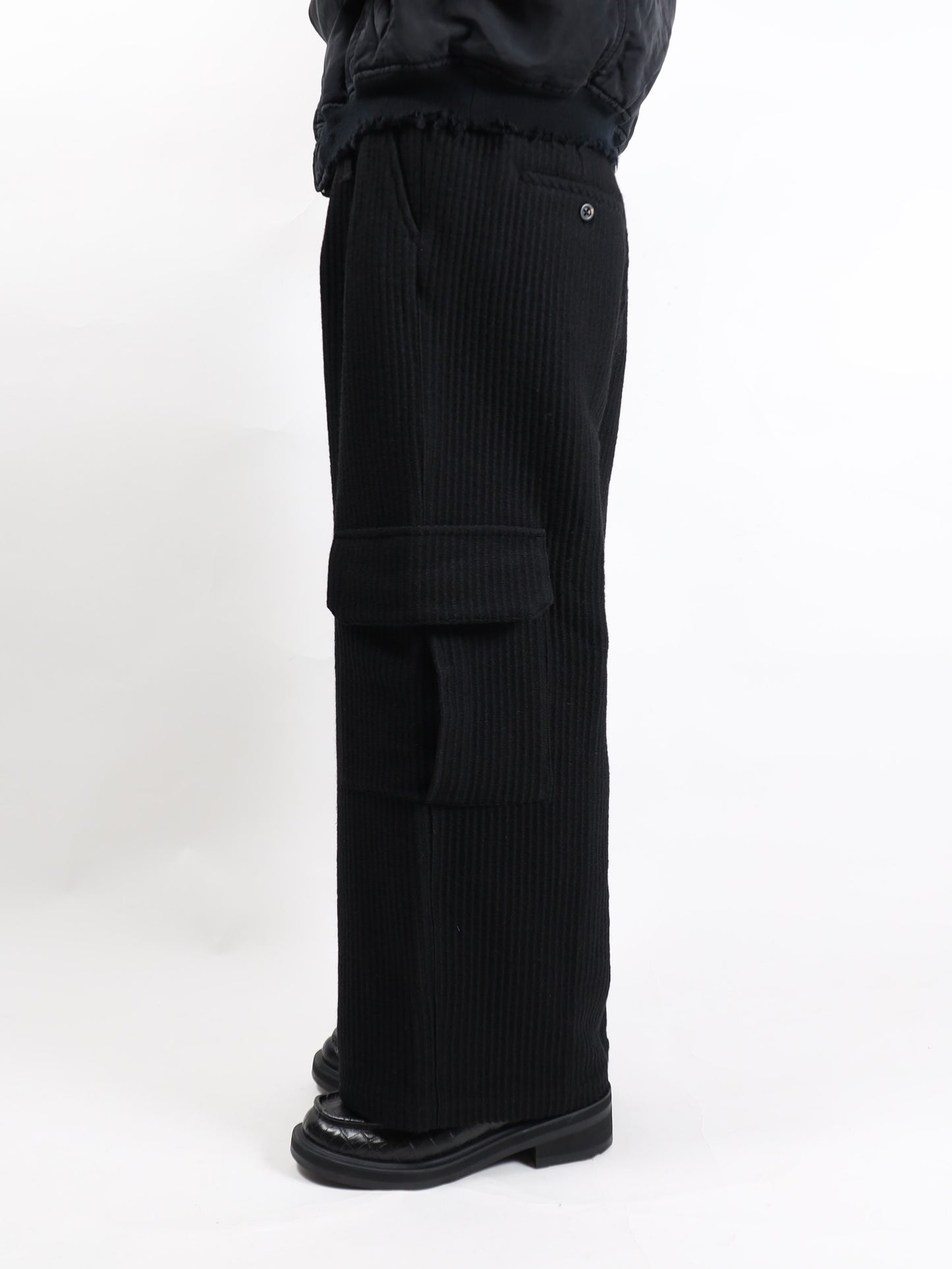 WOOL CORDUROY CARGO SLACKS