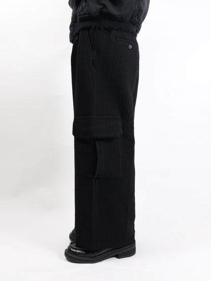 WOOL CORDUROY CARGO SLACKS