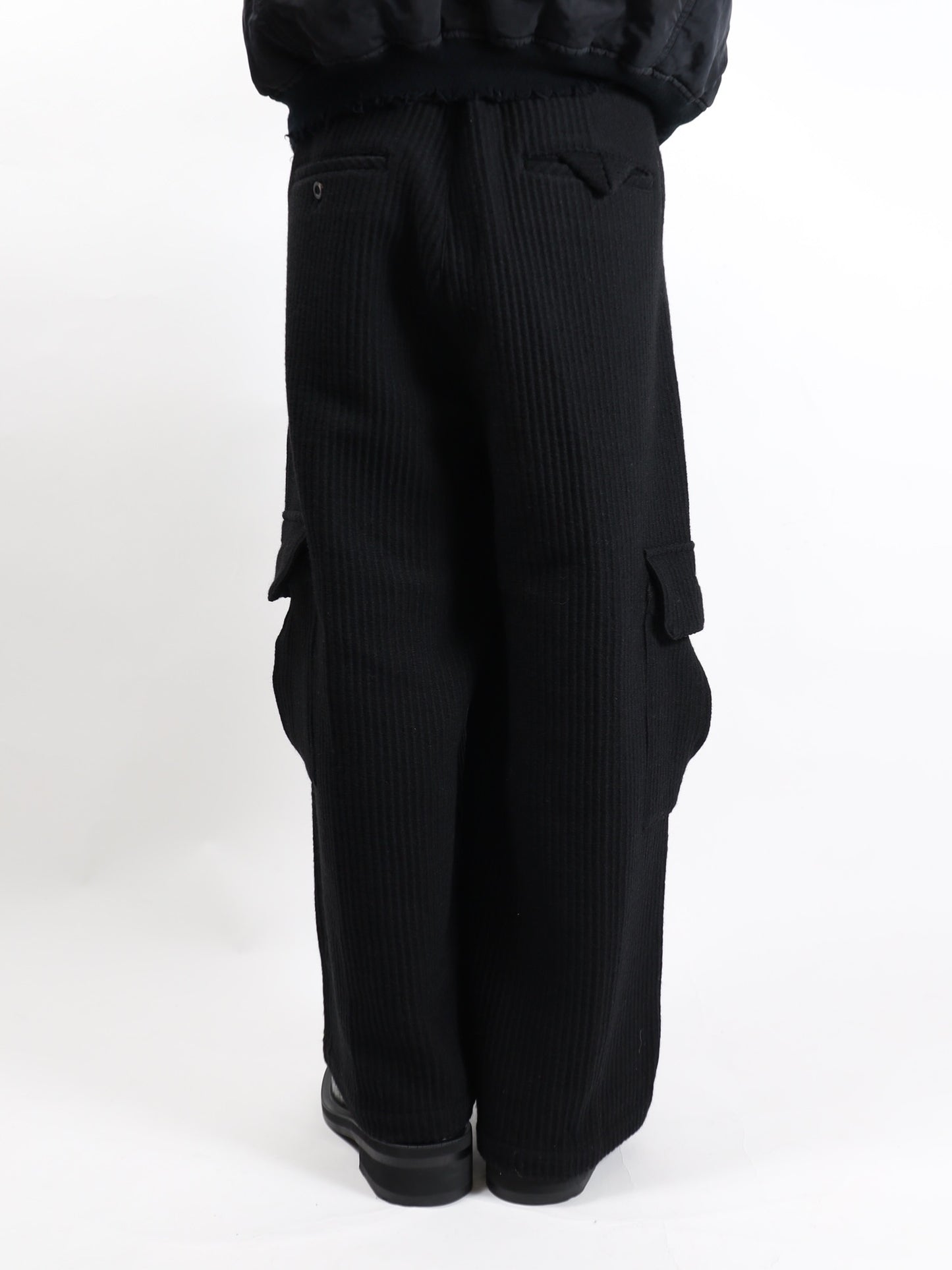 WOOL CORDUROY CARGO SLACKS