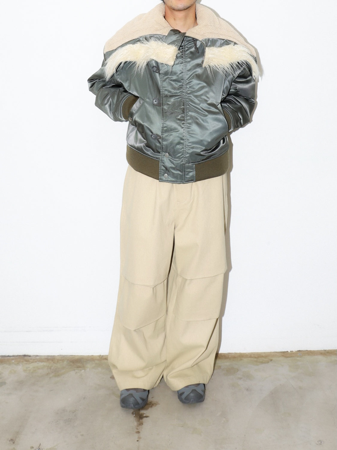 JIEDA　FADE DRILL PARACHUTE PANTS
