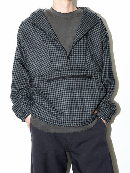 JIEDA　CHECK PULLOVER PARKA