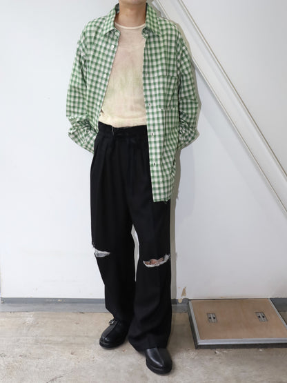MARBLING MESH LS T-SHIRT