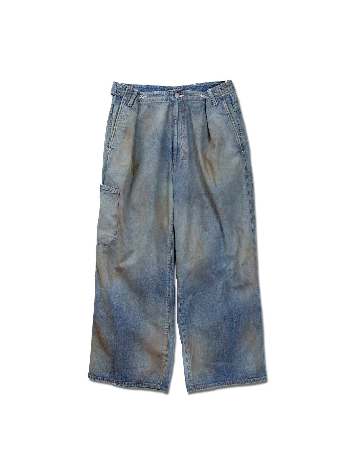 ANCELLM　DENIM PAINTER PANTS