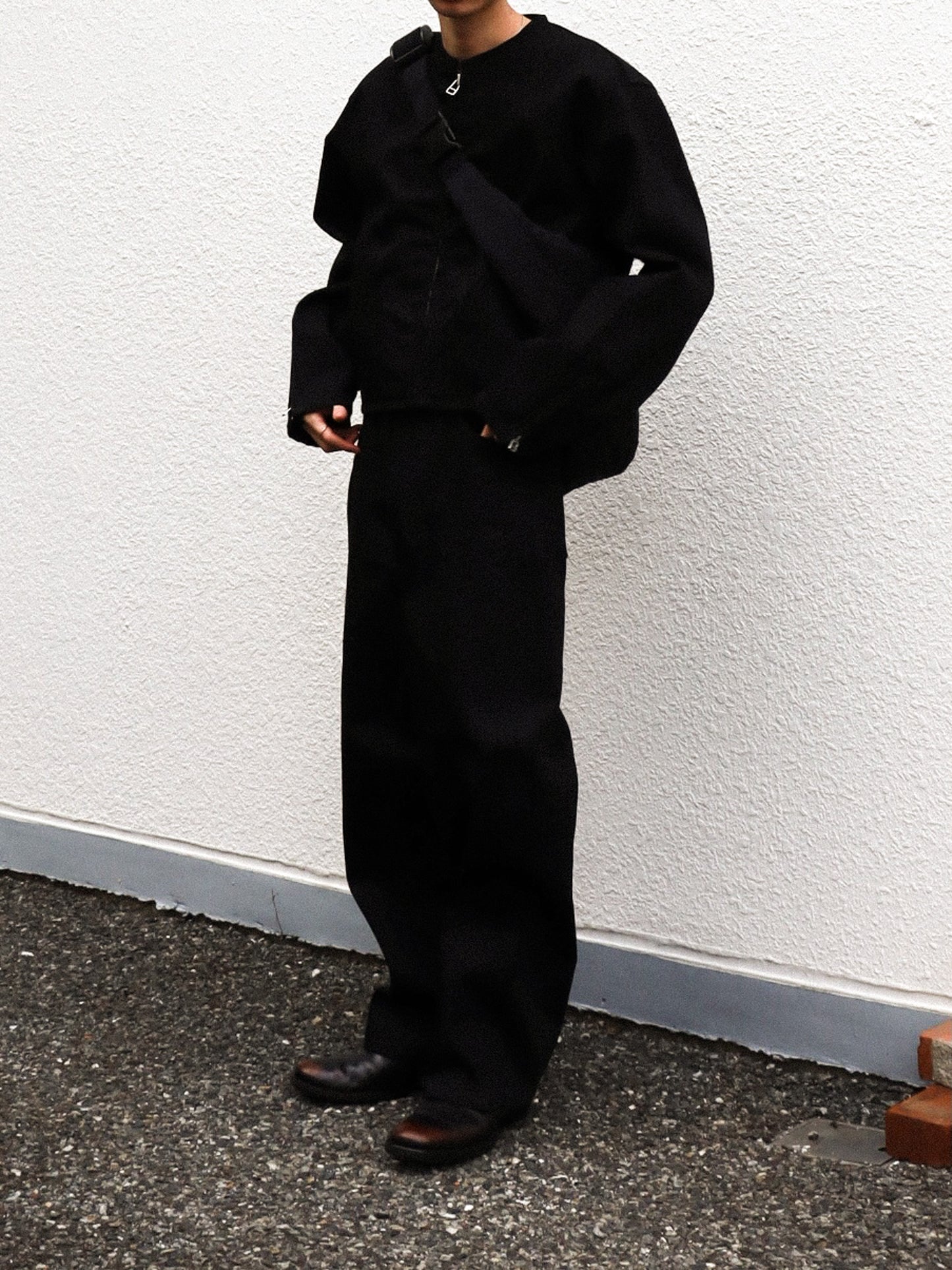 ROTOL　TRIPLE SEAMS 6P DENIM WIDE BLACK