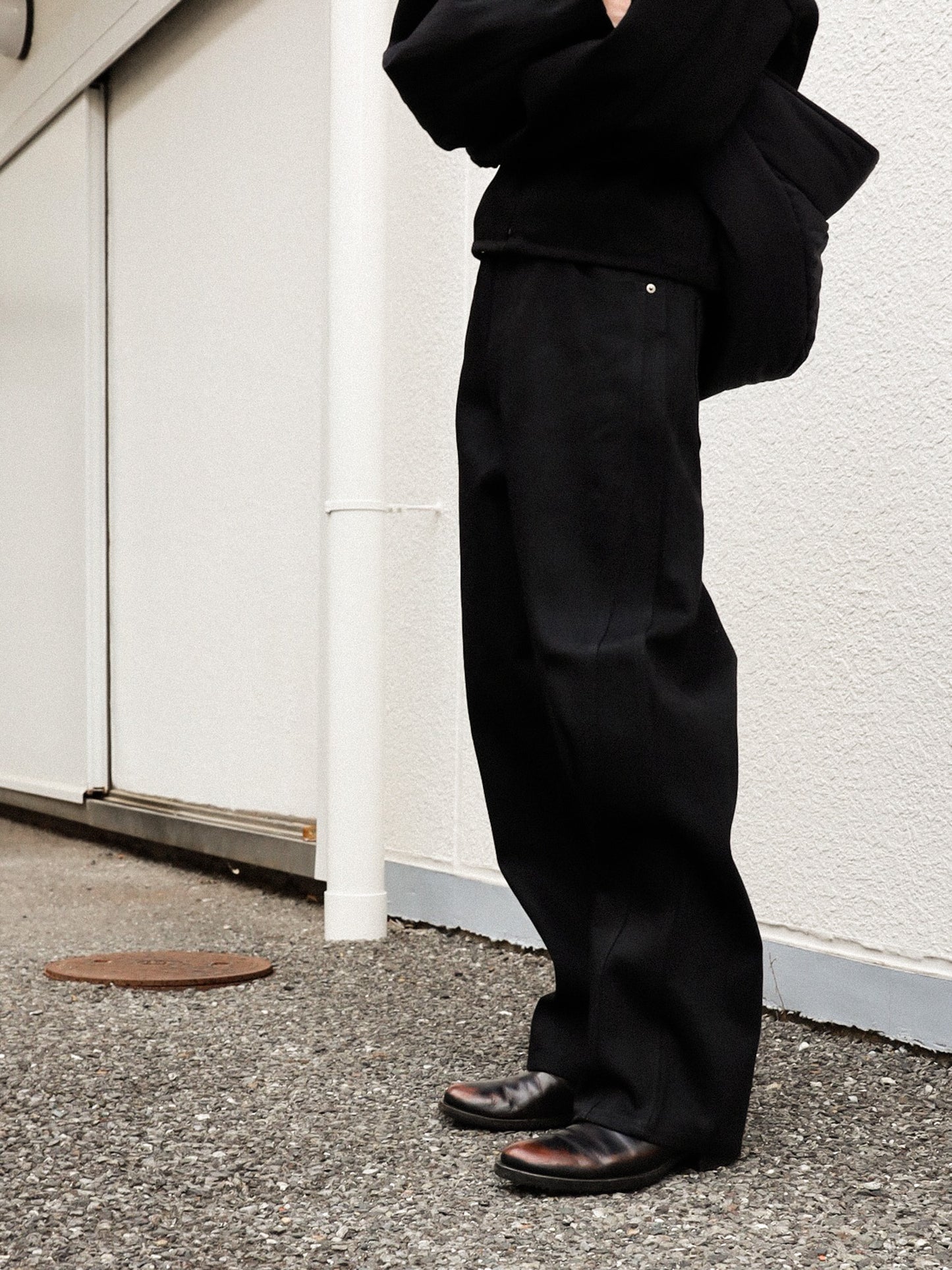 ROTOL　TRIPLE SEAMS 6P DENIM WIDE BLACK