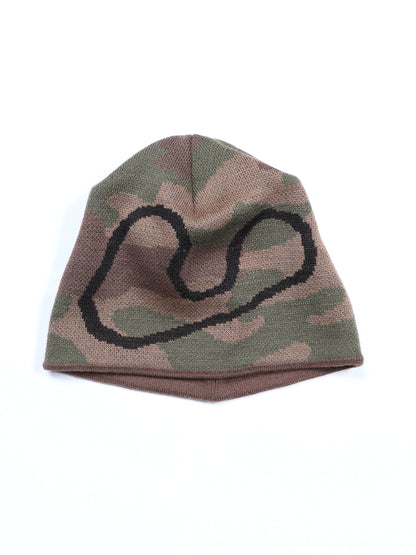 CAMOUFLAGE J LOGO KNIT CAP