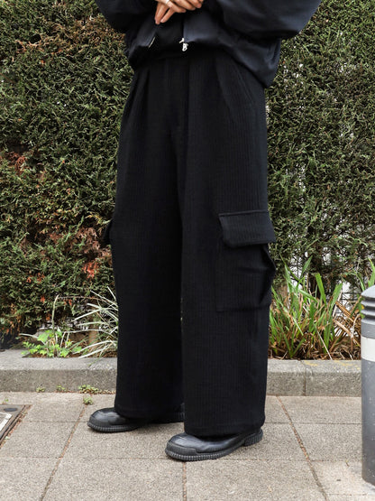 ANCELLM　WOOL CORDUROY CARGO SLACKS