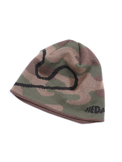 CAMOUFLAGE J LOGO KNIT CAP