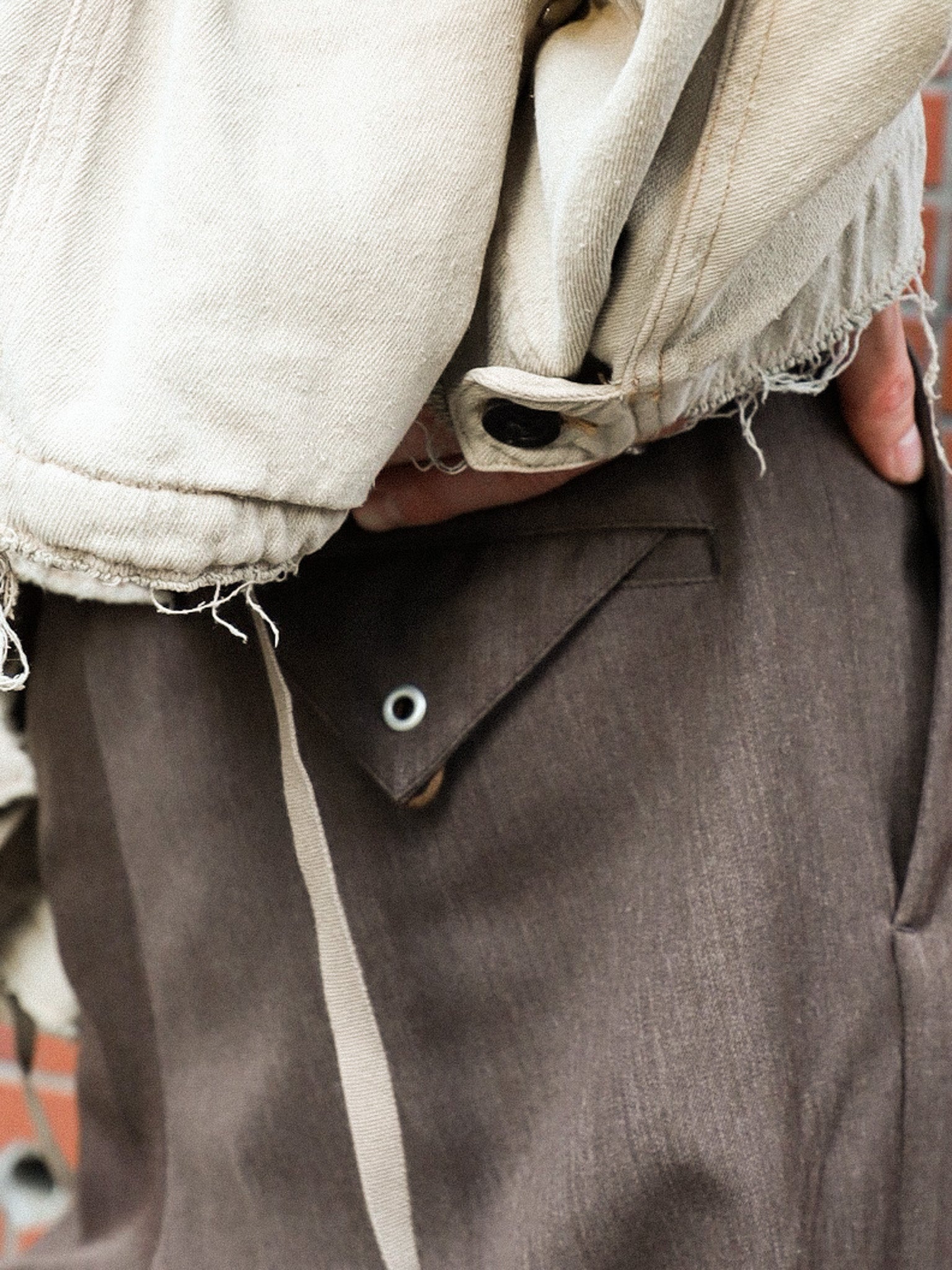 refomed TARP WOOL SLACKS