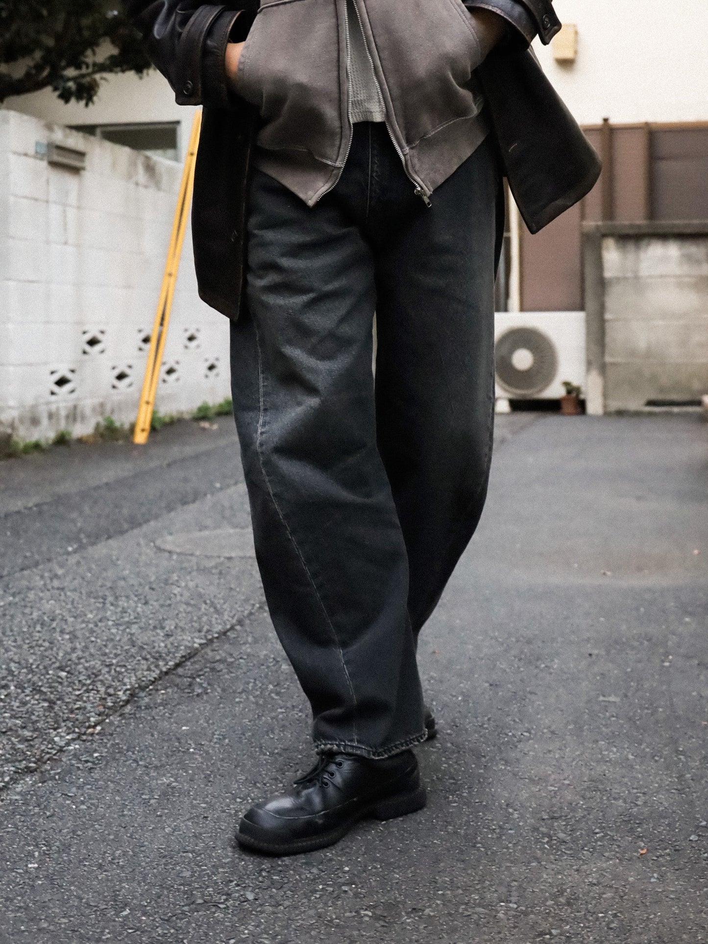 OL　USED 3D CUTTING DENIM PANTS