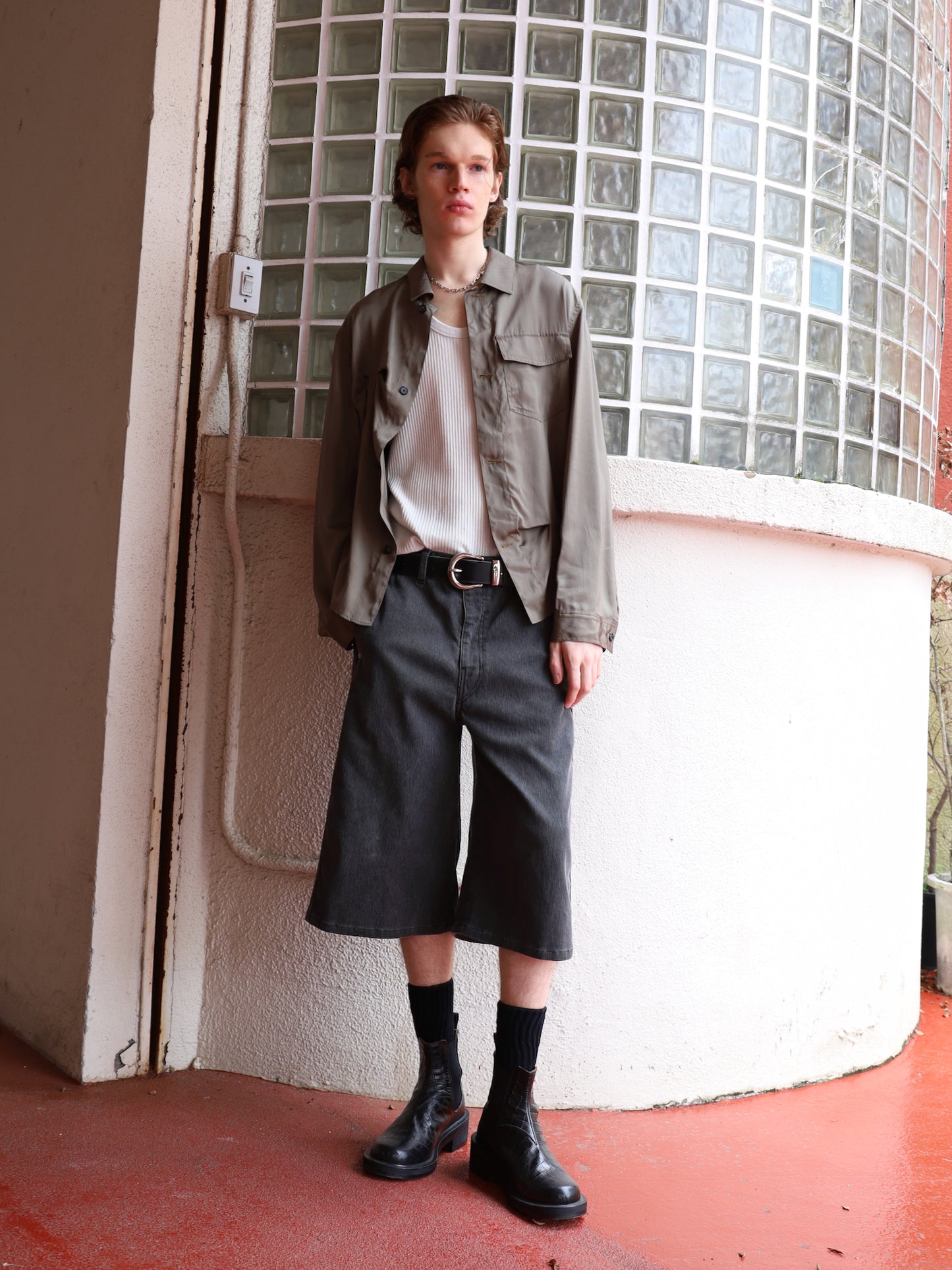 JIEDA　RAYON SILK SHIRT JACKET