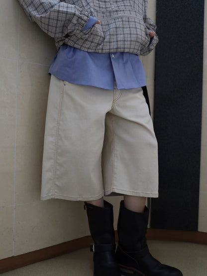 JIEDA　3D 3/4 FADE PIQUE PANTS