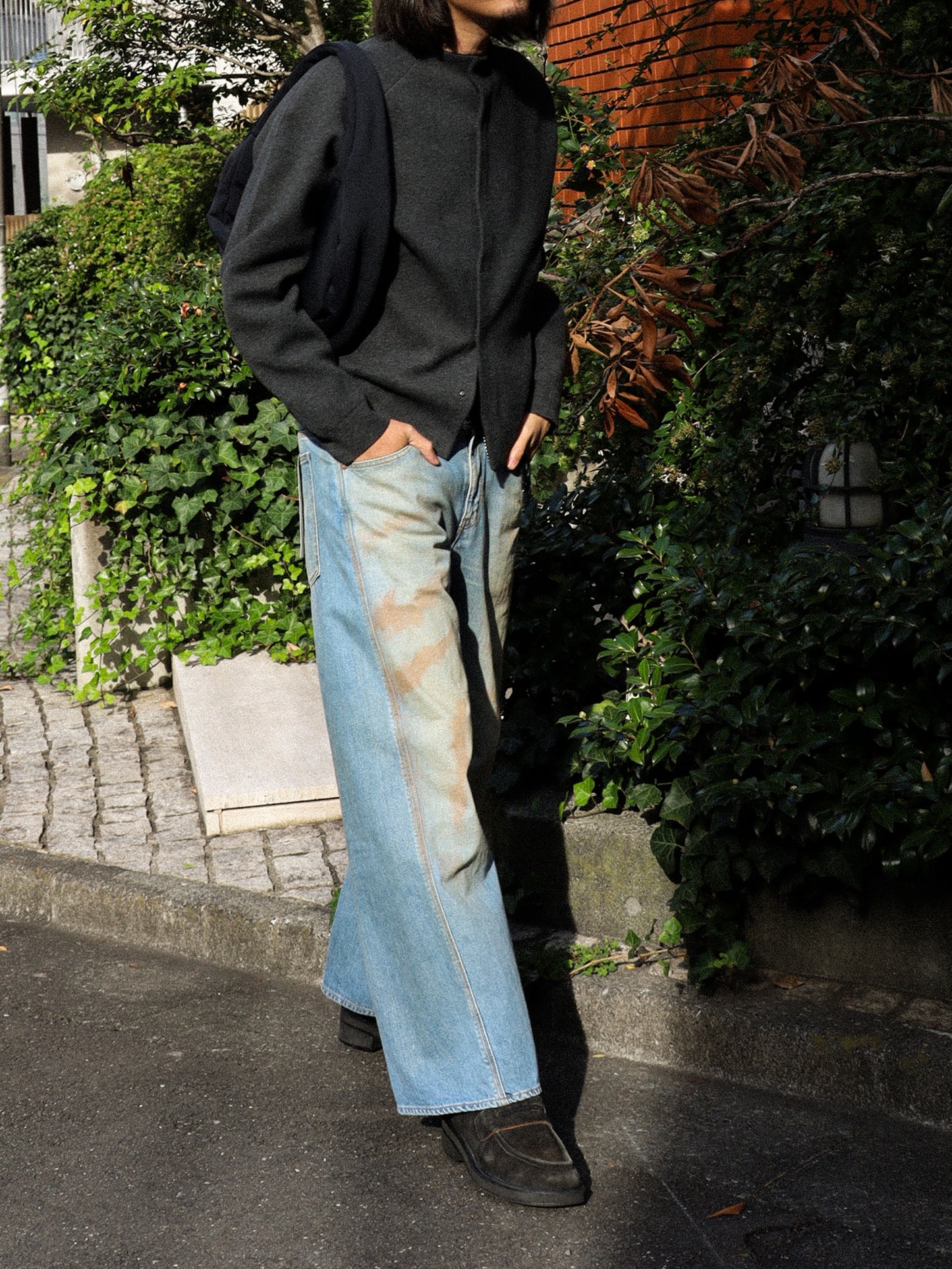 AMOMENTO　ROUNDED SLEEVE CARDIGAN