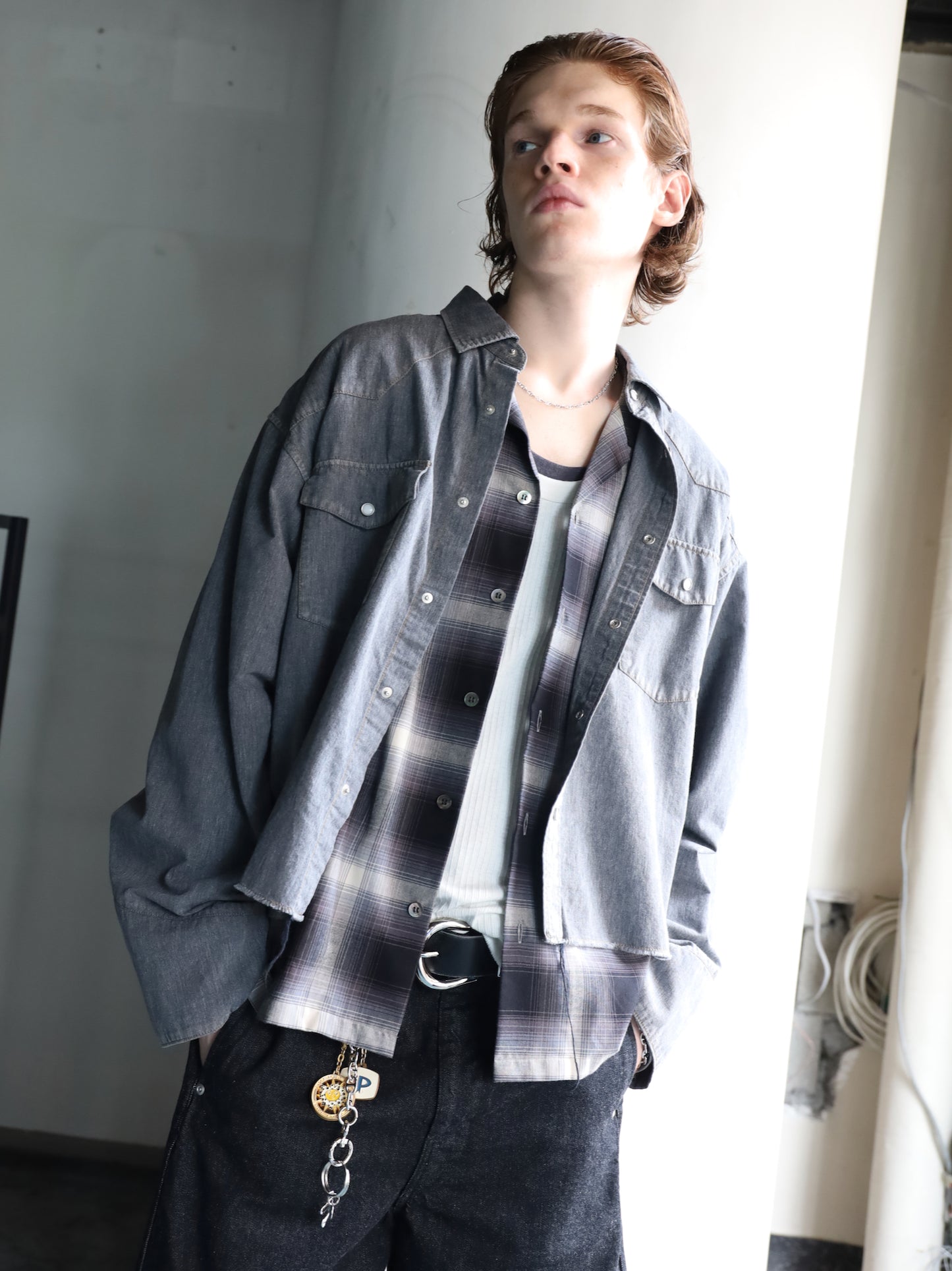 JIEDA　SHORT WESTERN SHIRT