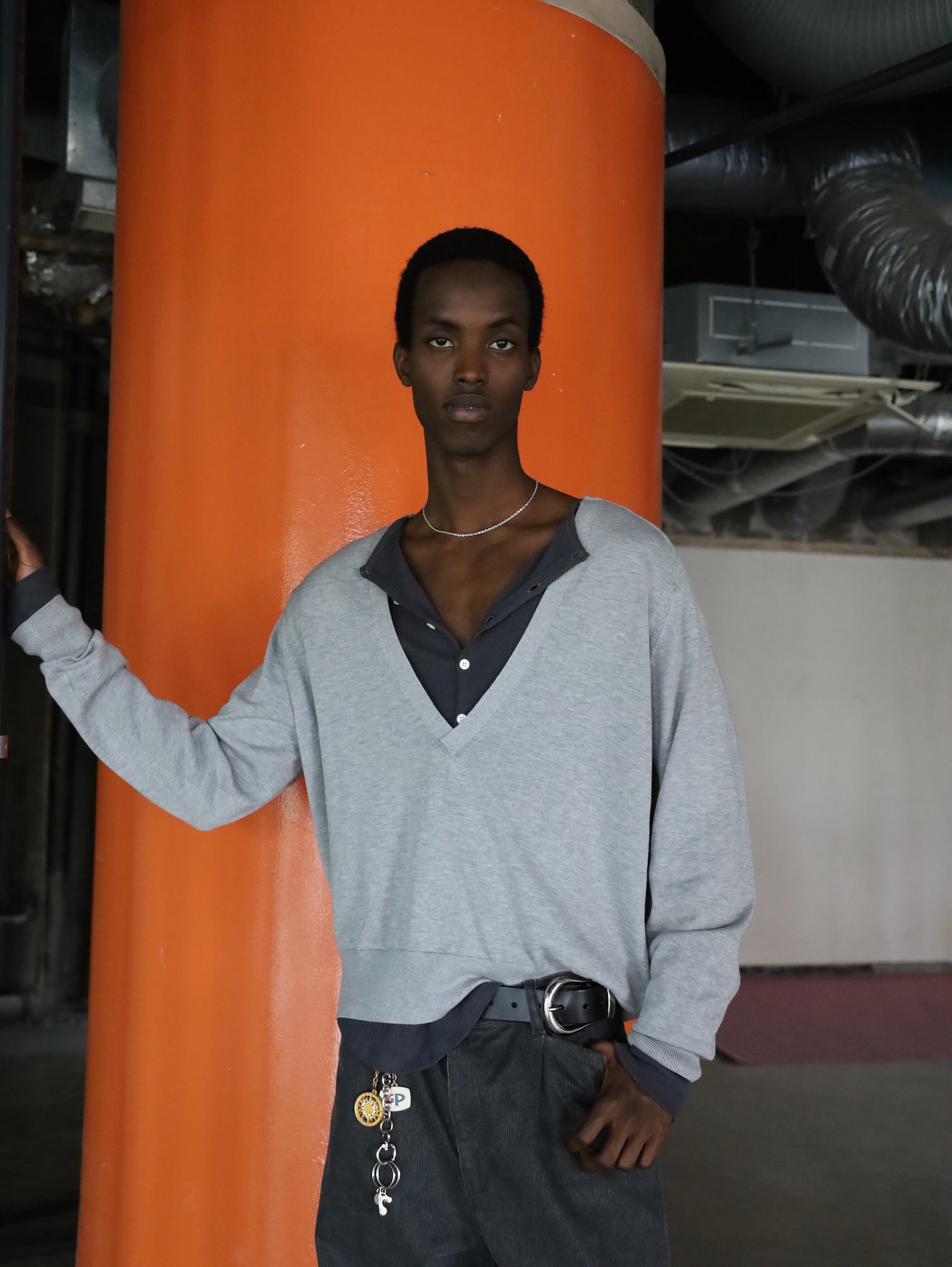 JIEDA COTTON SILK V NECK KNIT – KIKUNOBU