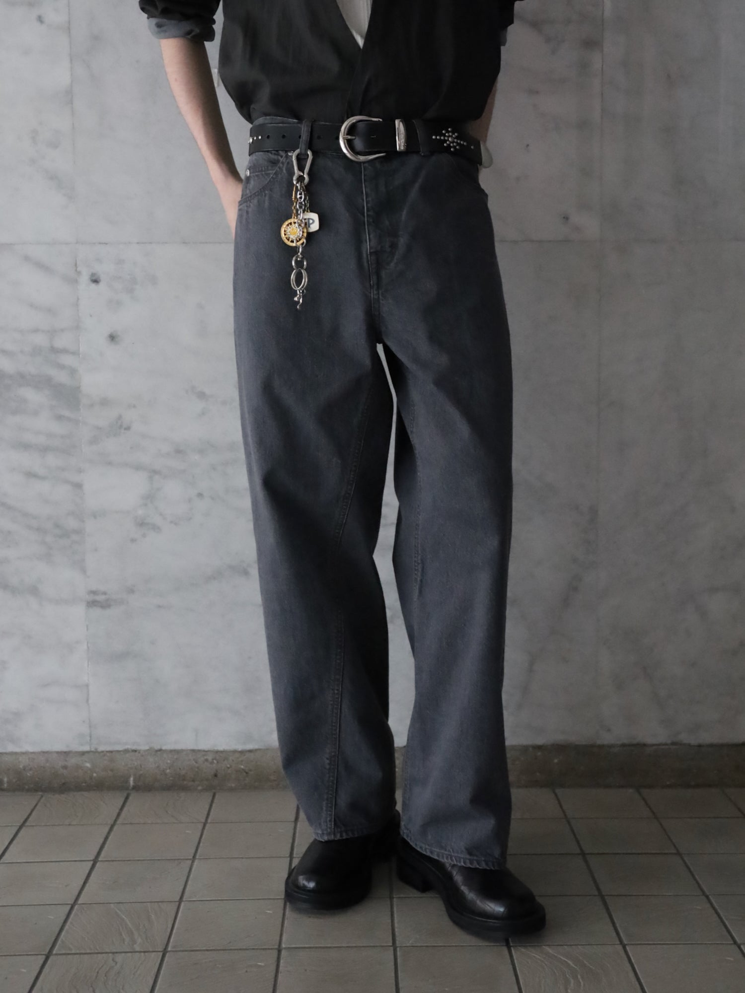 JIEDA USED TWIST DENIM PANTS – KIKUNOBU